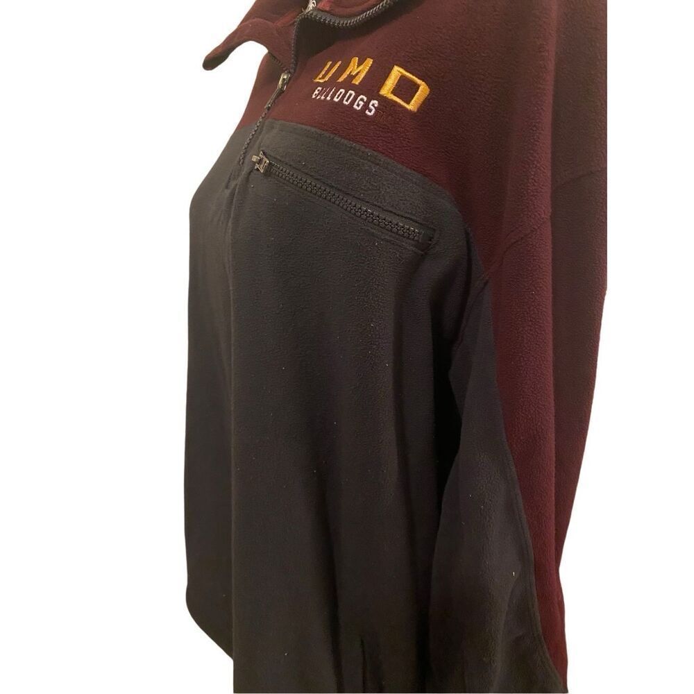 Flawed Colosseum UMD Bulldogs Quarter Zip Sweater Fleece Winter - Picture 5 of 13